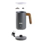 Domo DO745MF Mousseur à lait Gris et bois, 500 W, 150 ml