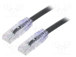 PANDUIT Cordon de raccordement Cat 6a U/UTP RJ45, 3m, noir