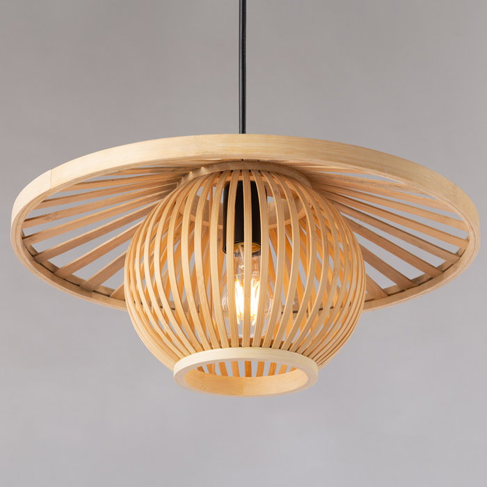 Lampe à suspension Pembroke Pines en rotin