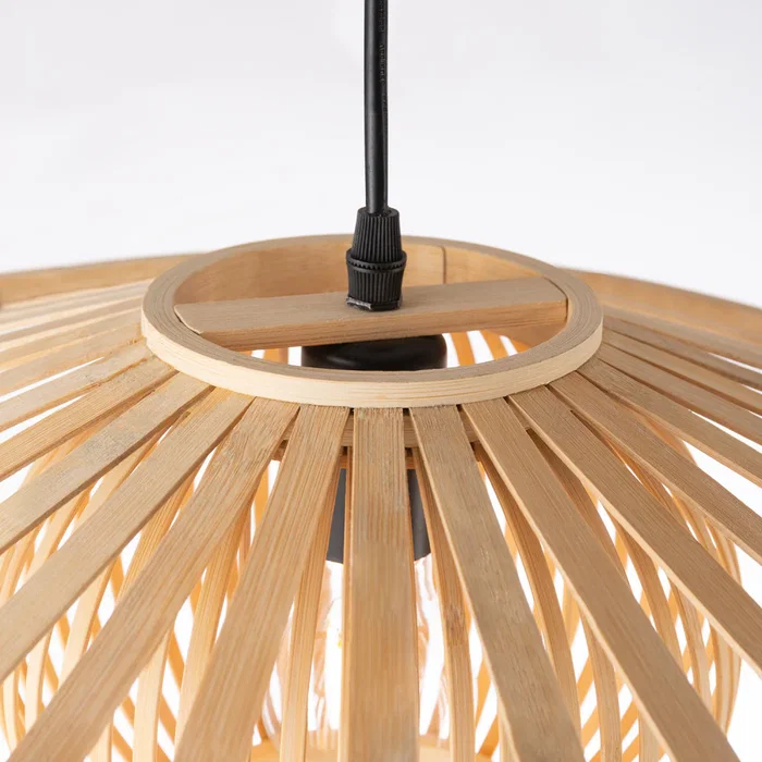 Lampe Suspendue Pembroke Pines SKD-P80114, Rotin, Style Naturel Boho-Chic Lampe Suspendue Pembroke Pines SKD-P80114, Rotin, Style Naturel Boho-Chic