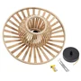 Lampe Suspendue Pembroke Pines SKD-P80114, Rotin, Style Naturel Boho-Chic