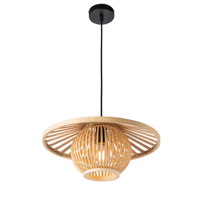 Lampe à suspension Pembroke Pines en rotin