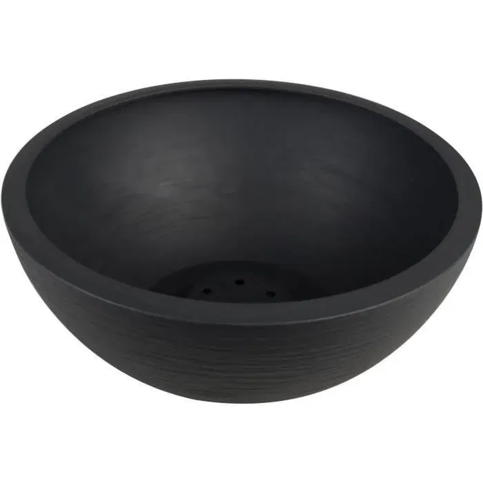 Eda Pot vasque jardin 5,5 L diamètre 30 cm - Graphit Up - Gris anthracite pour intérieur et extérieur (29.5 x 12 cm)