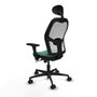 Piqueras y Crespo Chaise de Bureau Jorquera 3D036N1 Vert émeraude