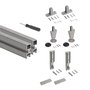Emuca Lot de 2 cadres Zero - Gris pierre