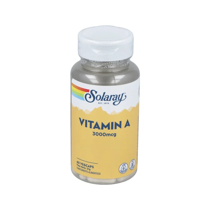 SOLARAY Vitamine A 3000 mcg, 60 capsules végétales