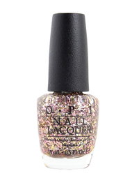 OPI Nail Lacquer Vernis à Ongles - Prendre de l'Élan (Rose/Or Pailleté) - Réf. NL M80 - 15 ml - Maquillage