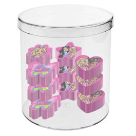 Karactermania Barbie Mix - Pack de 12 gommes à effacer roses