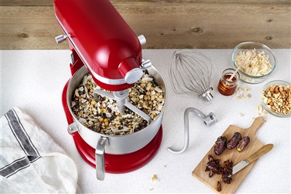 Kitchenaid 5KSM70JPX Robot de cuisine Heavy Duty - Bol 6,6L en métal - 11 vitesses dont une pour incorporer - Planétaire - Rouge