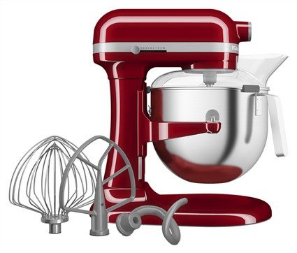 Kitchenaid 5KSM70JPX Robot de cuisine Heavy Duty - Bol 6,6L en métal - 11 vitesses dont une pour incorporer - Planétaire - Rouge