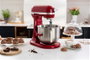 Kitchenaid 5KSM70JPX Robot de cuisine Heavy Duty - Bol 6,6L en métal - 11 vitesses dont une pour incorporer - Planétaire - Rouge