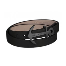 Paul Hewitt Bracelet en Cuir Noir PH-WB-B-2M