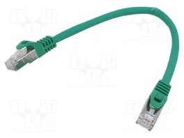 GEMBIRD Cordon de raccordement S/FTP Cat 6a 0,25m Vert