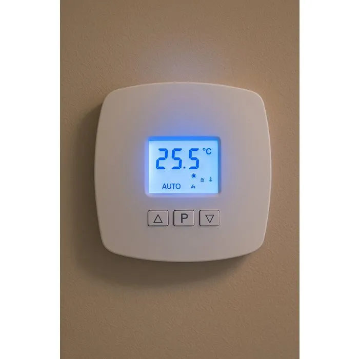 GAO Thermostat Digital Intelligent à 2 Fils - Affichage Clair 0-40°C, Réglage Précis 5-30°C, 4 Modes Eco/Confort/Hors-Gel/Standby - Contrôle de Température Fiable GAO Thermostat Digital Intelligent à 2 Fils - Affichage Clair 0-40°C, Réglage Précis 5-30°C, 4 Modes Eco/Confort/Hors-Gel/Standby - Contrôle de Température Fiable