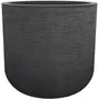 Eda - Bac à fleurs rond Graphit Up Ø 50 cm - 67 L - Gris anthracite (48,5 x 46,2 cm)