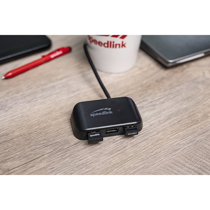 Speedlink SNAPPY EVO USB Hub 4 ports, USB-C vers 3x USB-A et 1x USB-C