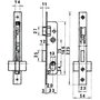 LINCE Serrure 5560n Hn/20 mm