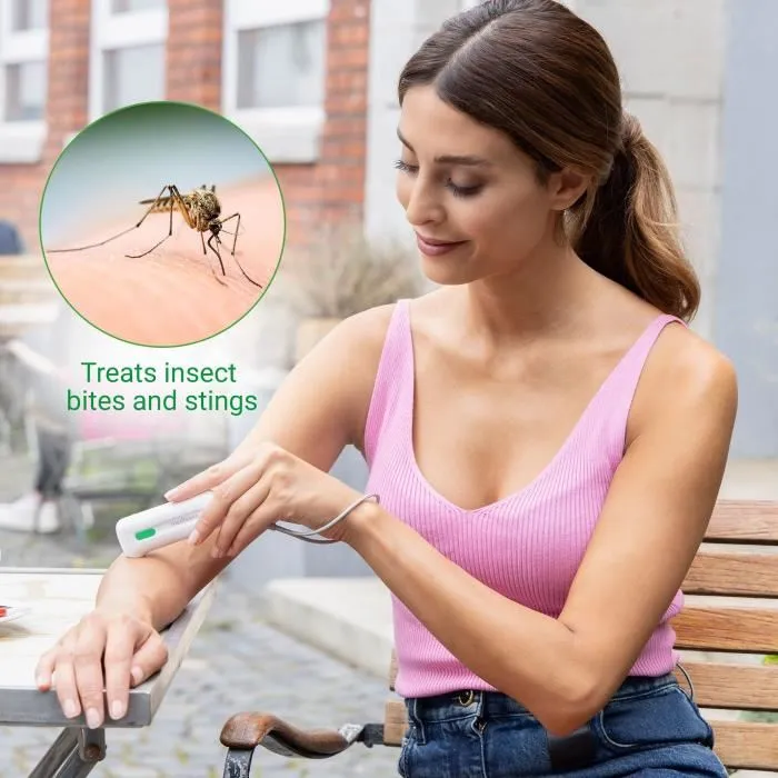 Medisana IB 100 - Appareil de Chauffage pour Soulager les Piqûres d'Insectes - Dispositif Médical sans Produits Chimiques - Compact pour Peau Sensible et Normale - Garantie 3 Ans
