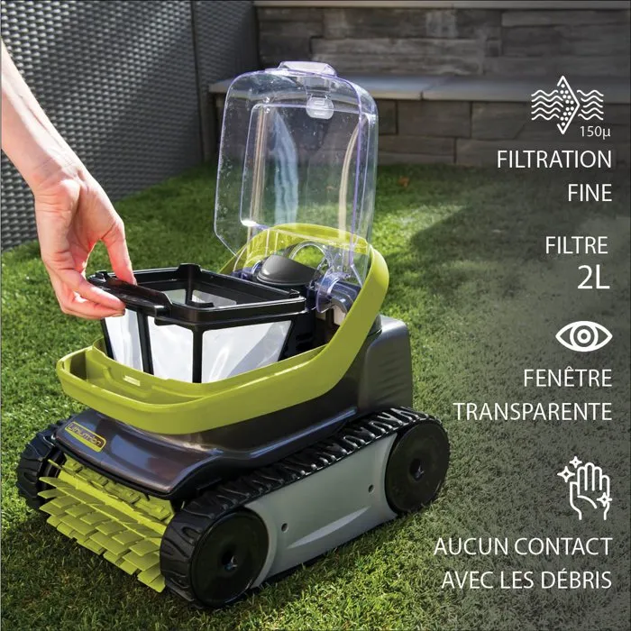 Zodiac Robot Piscine PIXEL OP 3220 Nettoyeur sans fil à batterie pour fond et parois - Cycle 2h - Filtre 150µ