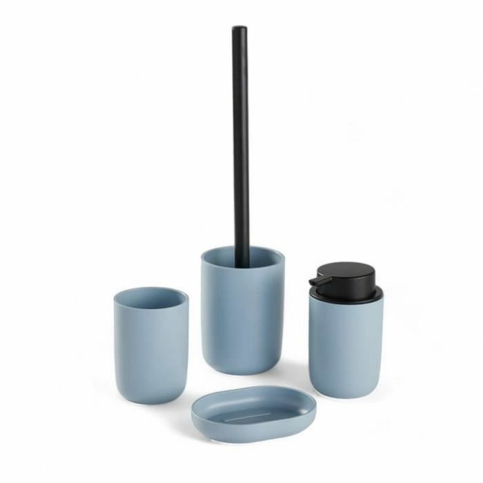 Today Ensemble de 4 accessoires de salle de bain UTILITY - Bleu Today Ensemble de 4 accessoires de salle de bain UTILITY - Bleu
