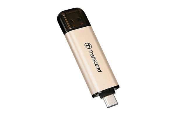 Transcend JetFlash 930C - Clé USB 3.2 Gen 1 256GB Double Connecteur Type-A et Type-C - Vitesse de Lecture 420MB/s, Écriture 400MB/s