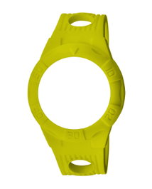 Watxandco Bracelet en silicone Jaune 49mm