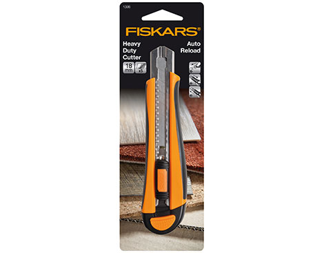 Fiskars Cutter professionnel avec rail métallique et 5 lames de rechange 18mm Fiskars Cutter professionnel avec rail métallique et 5 lames de rechange 18mm