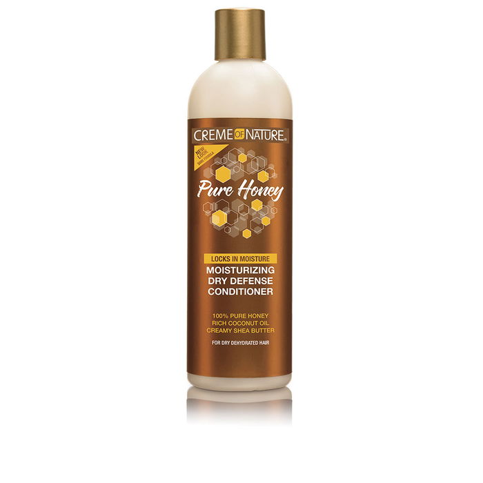 Creme Of Nature Après-shampoing Hydratant Pure Honey pour Cheveux Secs avec Miel, Huile de Coco et Beurre de Karité - 355 ml Creme Of Nature Après-shampoing Hydratant Pure Honey pour Cheveux Secs avec Miel, Huile de Coco et Beurre de Karité - 355 ml
