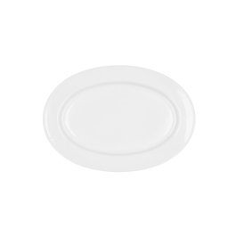 Bidasoa Plat ovale en porcelaine Glacial blanc 26 x 18 cm (12 unités)
