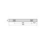 Emuca Luminaire LED Kaus rechargeable par usb avec détecteur de mouvement, L 400 mm, Anodisé mat, Plastique et Aluminium