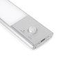 Emuca Luminaire LED Kaus rechargeable par usb avec détecteur de mouvement, L 400 mm, Anodisé mat, Plastique et Aluminium