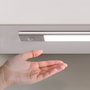 Emuca Luminaire LED Kaus rechargeable par usb avec détecteur de mouvement, L 400 mm, Anodisé mat, Plastique et Aluminium