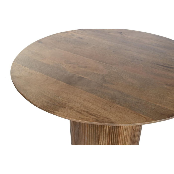 DKD Home Decor Table de Salle à Manger Bois de Manguier Naturel 120 x 120 cm
