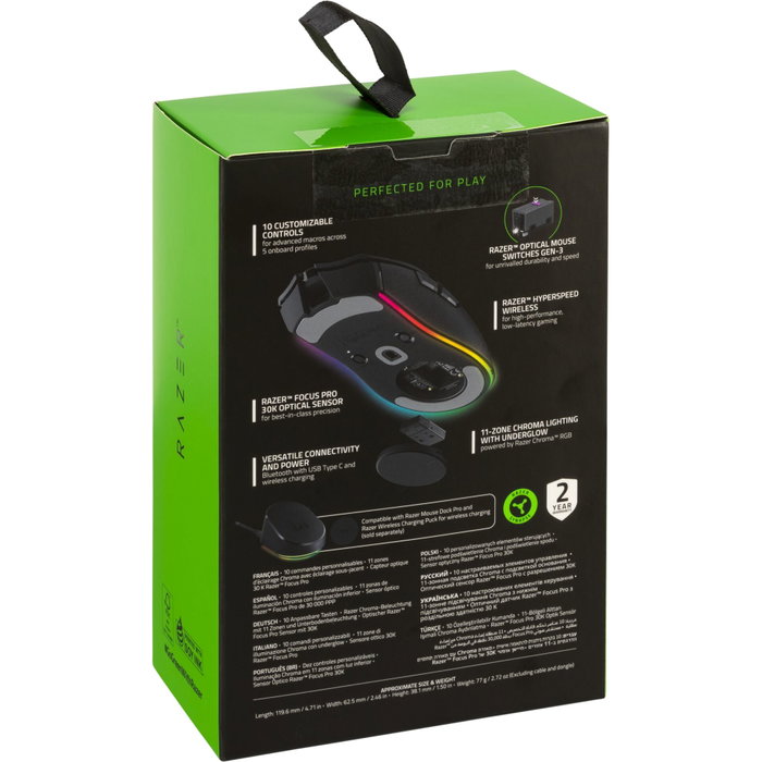 Razer Mouse Cobra Pro Black RZ01-04660100-R3G1