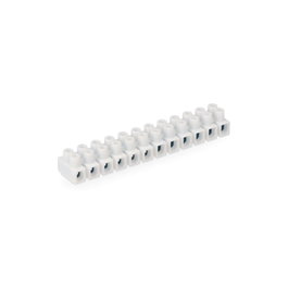 Edm Regleta de conexión de 2,5 mm à 4 mm, 12 connecteurs, blanche