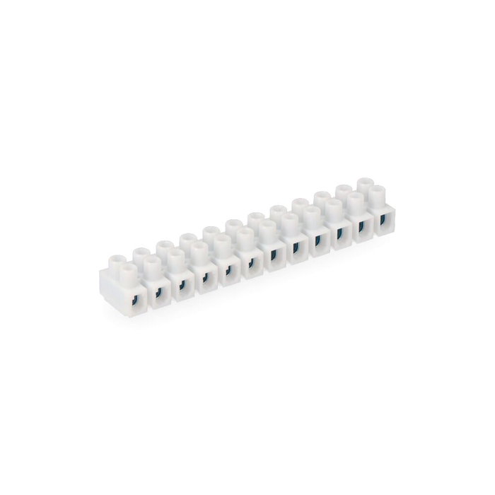 Edm Reglette de connexion 2,5 mm à 4 mm, 12 connecteurs, blanche Edm Reglette de connexion 2,5 mm à 4 mm, 12 connecteurs, blanche