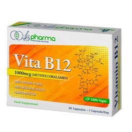 LB Pharma Vita B12 - Complément Alimentaire - 30 Capsules