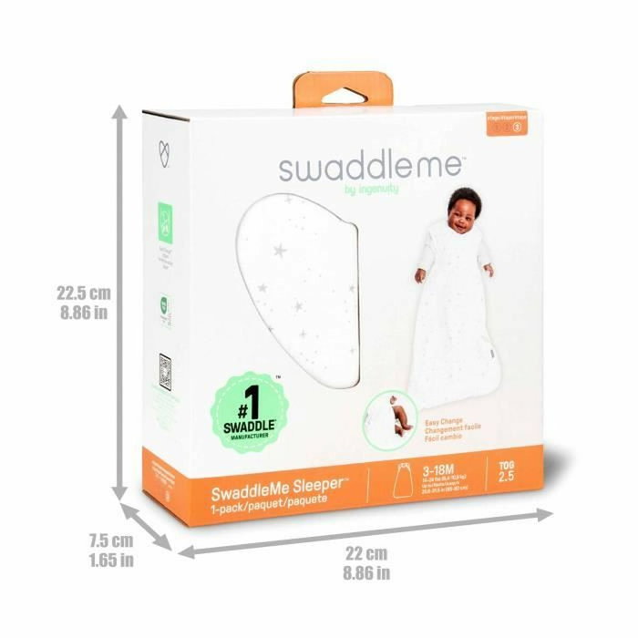 Ingenuity Gigoteuse d'Emmaillotage SwaddleMe Night Sack Sleeper Motif étoile Ingenuity Gigoteuse d'Emmaillotage SwaddleMe Night Sack Sleeper Motif étoile