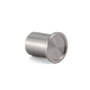 Viefe Bouton Aluminium Modèle Round ø25 Effet Inox
