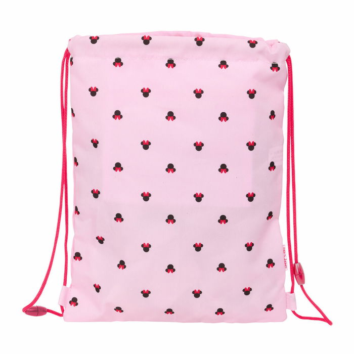 Sac à dos serré par des ficelles Minnie Mouse Naive Rose 26 x 34 x 1 cm