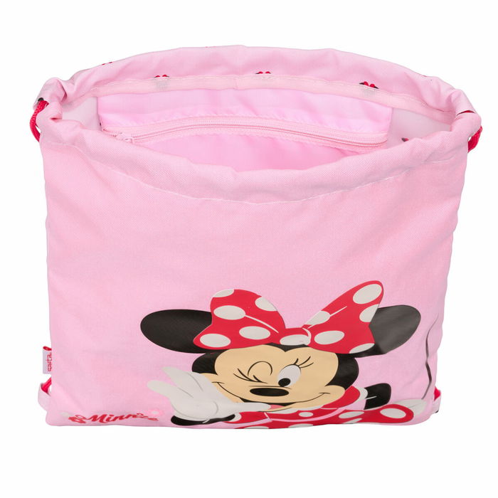 Sac à dos serré par des ficelles Minnie Mouse Naive Rose 26 x 34 x 1 cm