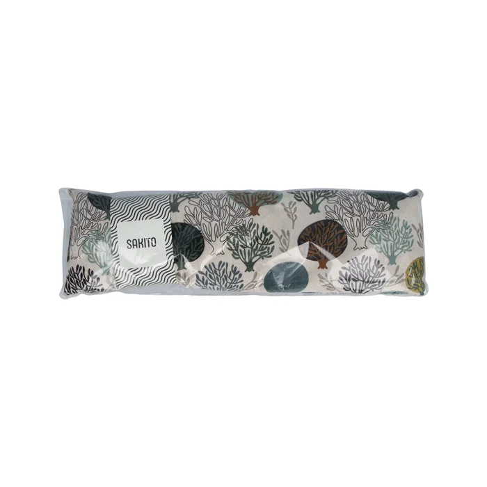 SAKITO Sac thermique cervical aux graines de blé et lavande 42x13 cm SAKITO Sac thermique cervical aux graines de blé et lavande 42x13 cm