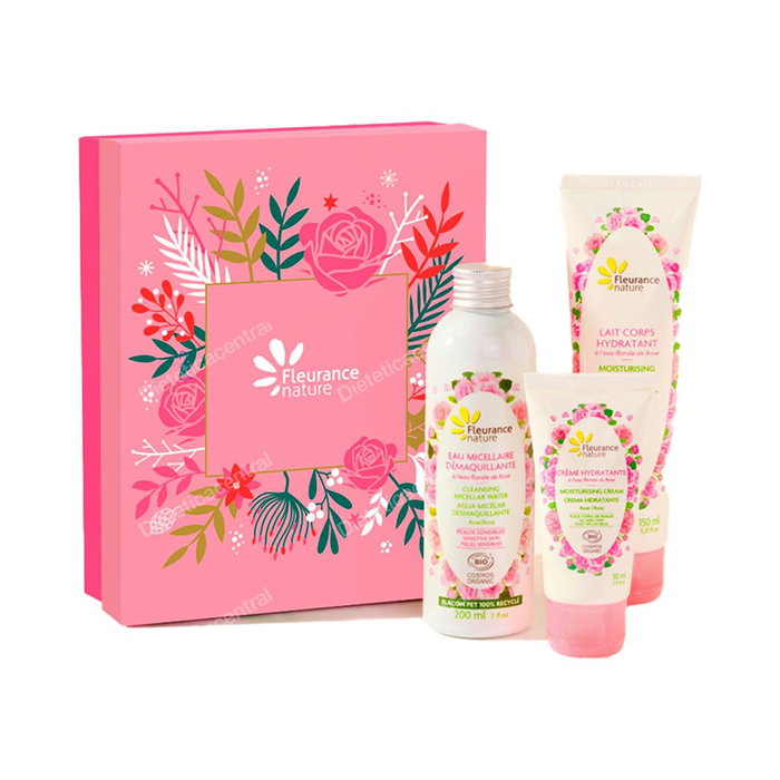FLEURANCE NATURE Coffret Rose avec eau micellaire, lait corporel et crème hydratante FLEURANCE NATURE Coffret Rose avec eau micellaire, lait corporel et crème hydratante