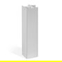 HERRAJES ALK Angle Rigide Zesio H100 Argent/Blanc - Profil d'angle de plinthe réversible