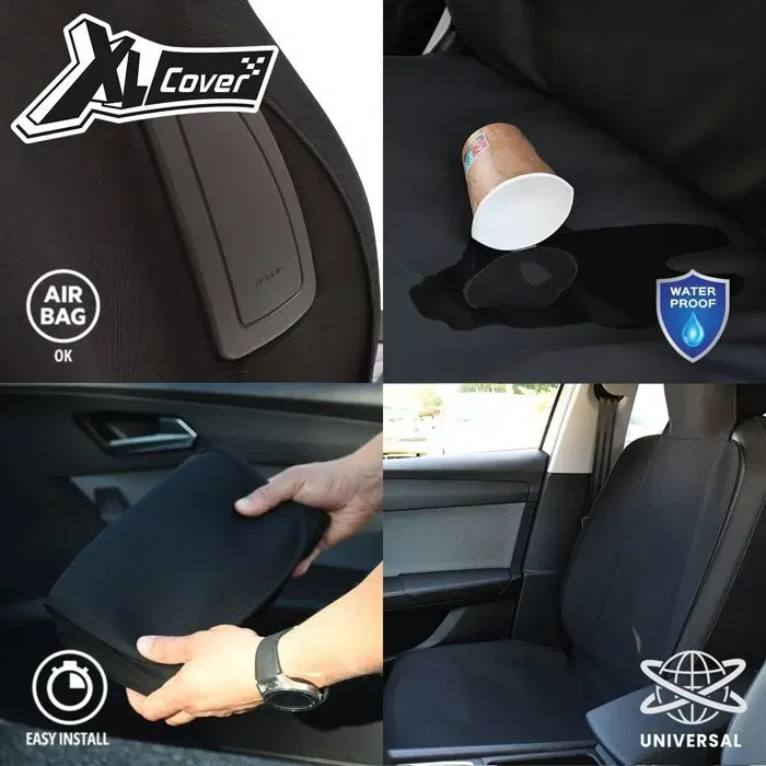 XLC XLCOVER Housse de protection de siège auto imperméable universelle - Transport animaux, outils ou équipements sportifs - Pochette de rangement incluse