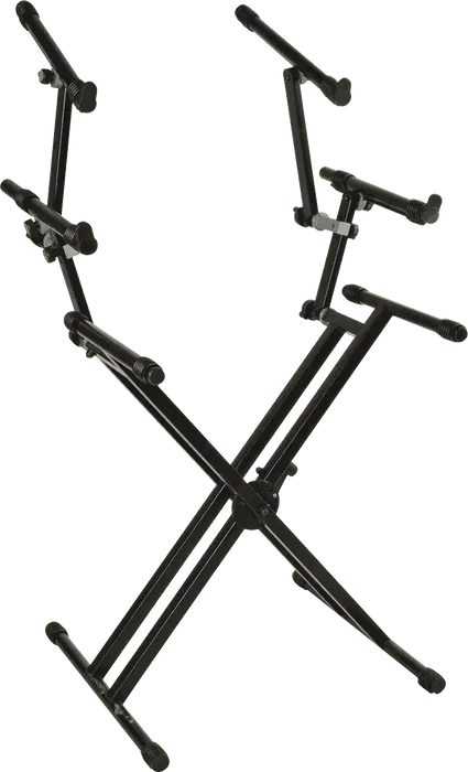 QUIKLOK QL723 Support Clavier Format X 3 Niveaux Double Profil Noir QUIKLOK QL723 Support Clavier Format X 3 Niveaux Double Profil Noir