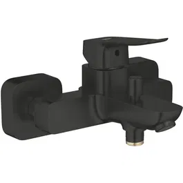 Grohe - Mitigeur thermostatique de bain/douche mural DICE Noir mat - Technologie SilkMove, Mousseur, débit 5 l/min - Modèle M