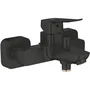 Grohe - Mitigeur thermostatique de bain/douche mural DICE Noir mat - Technologie SilkMove, Mousseur, débit 5 l/min - Modèle M