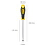 WOLFPACK LINEA PROFESIONAL Tournevis plat bimatériau 6 x 150 mm