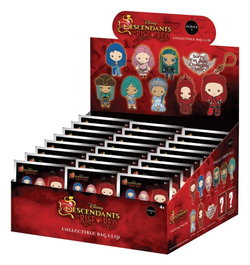Monogram Int. Présentoir de 24 porte-clés 3D Descendants Série 1